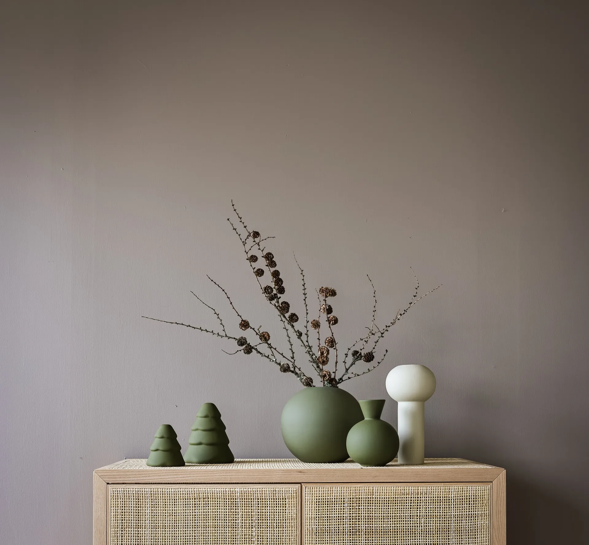 Snowy juletræ 10 cm, Olive  Cooee Design