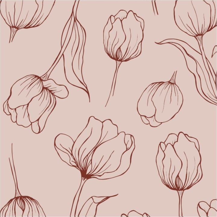 Tulipa servietter 16x16 cm - Blush - Cooee Design