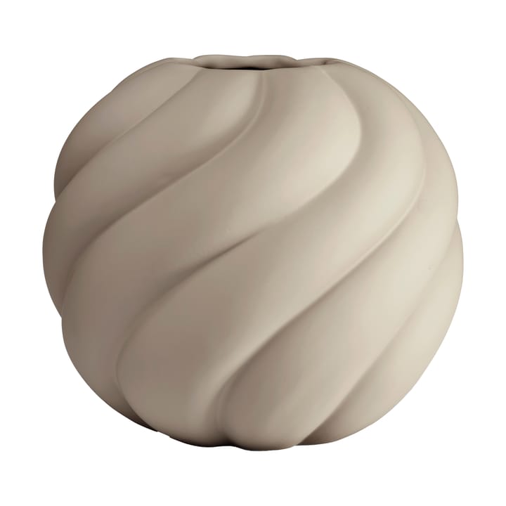 Twist ball vase 20 cm - Sand - Cooee Design