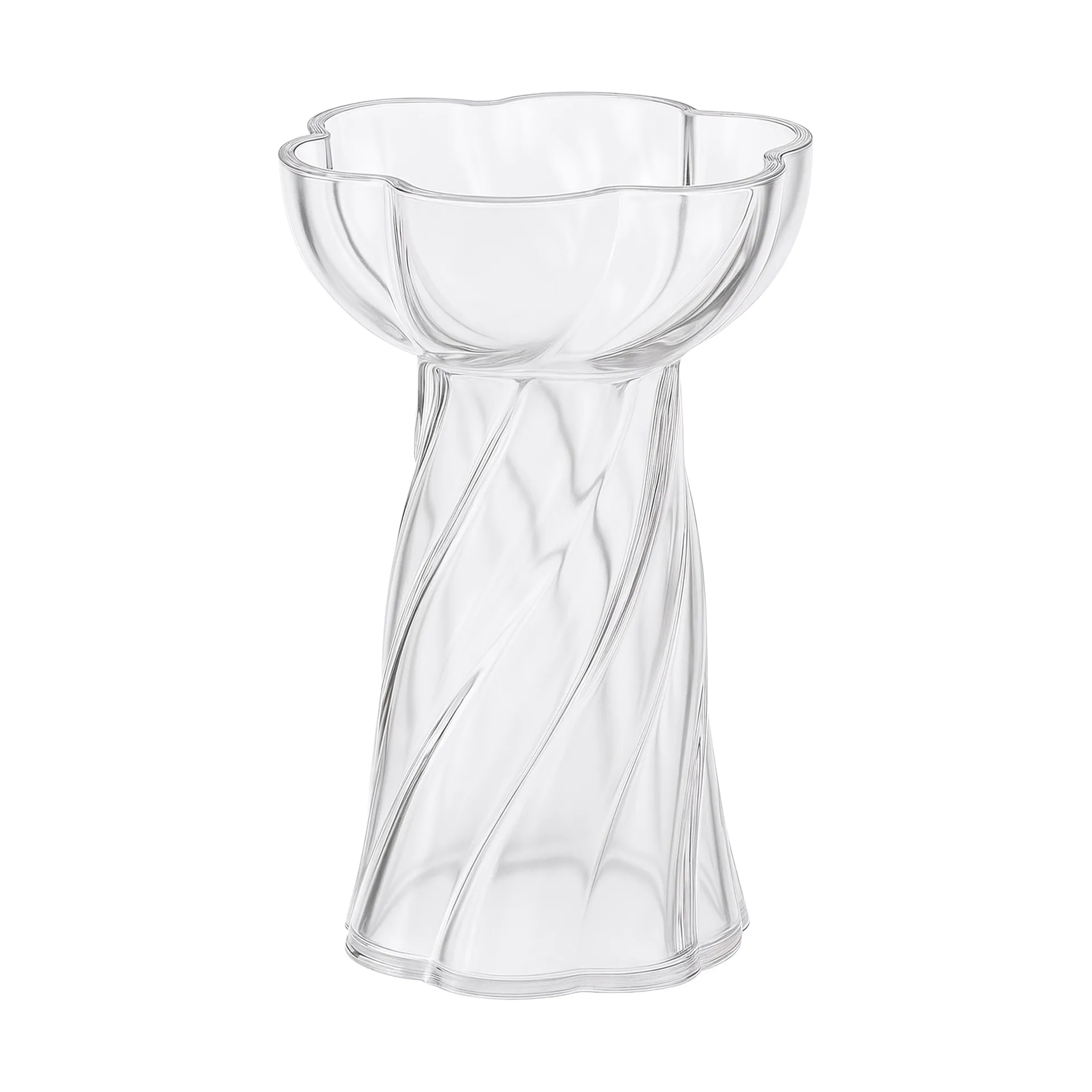 Twist bilb vase 19 cm, Clear Cooee Design