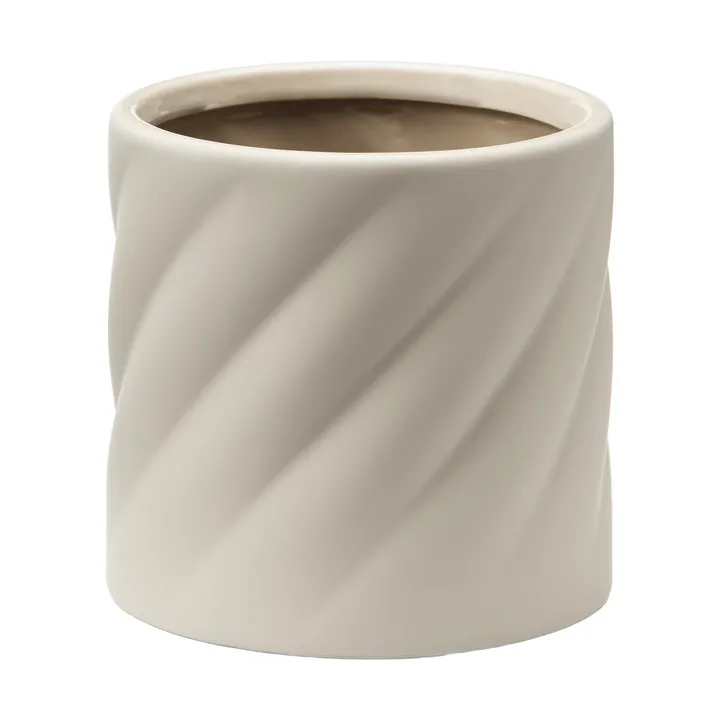 Twist blomsterkrukke - Sand, lille Ø12 cm - Cooee Design