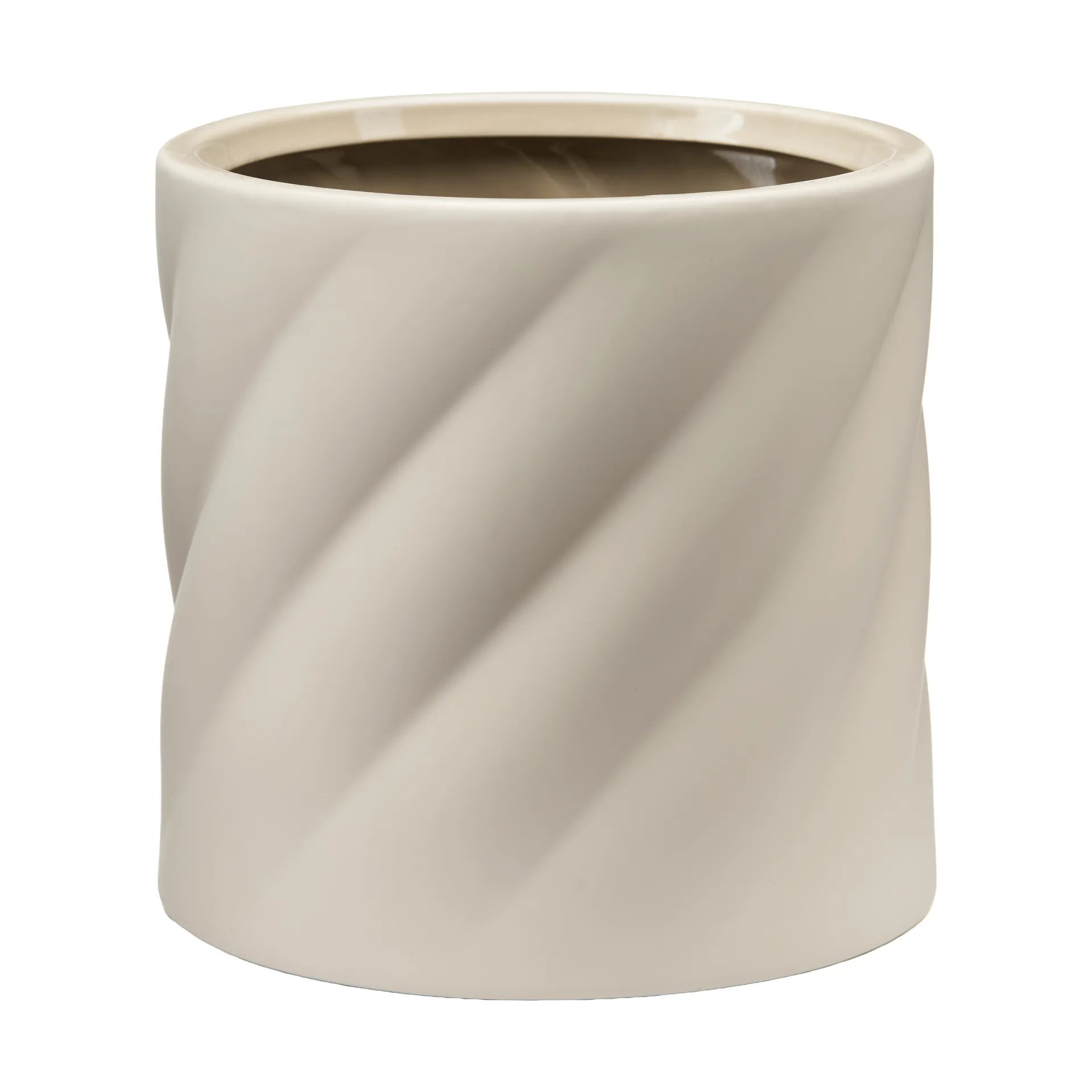 Twist blomsterkrukke, Sand, medium Ø19 cm Cooee Design