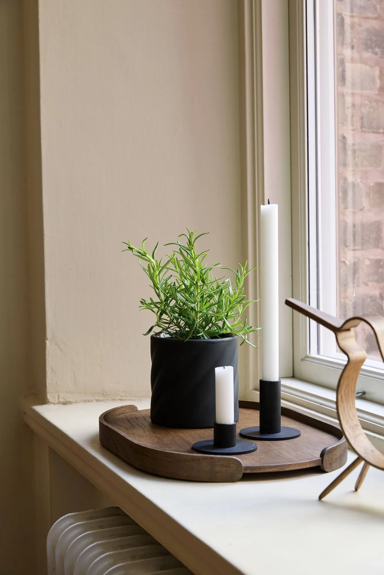 Twist blomsterkrukke, Sort, lille Ø12 cm Cooee Design