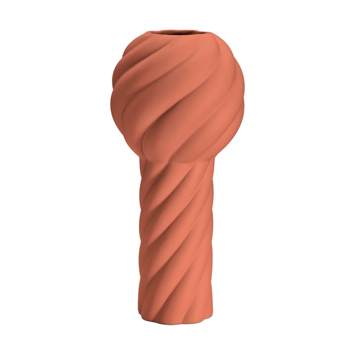 Twist pillar vase 34 cm - Brick red - Cooee Design