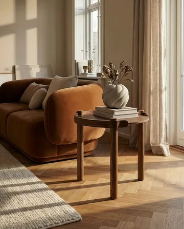 Woody bord Ø45 cm - Mørkbejdset eg - Cooee Design