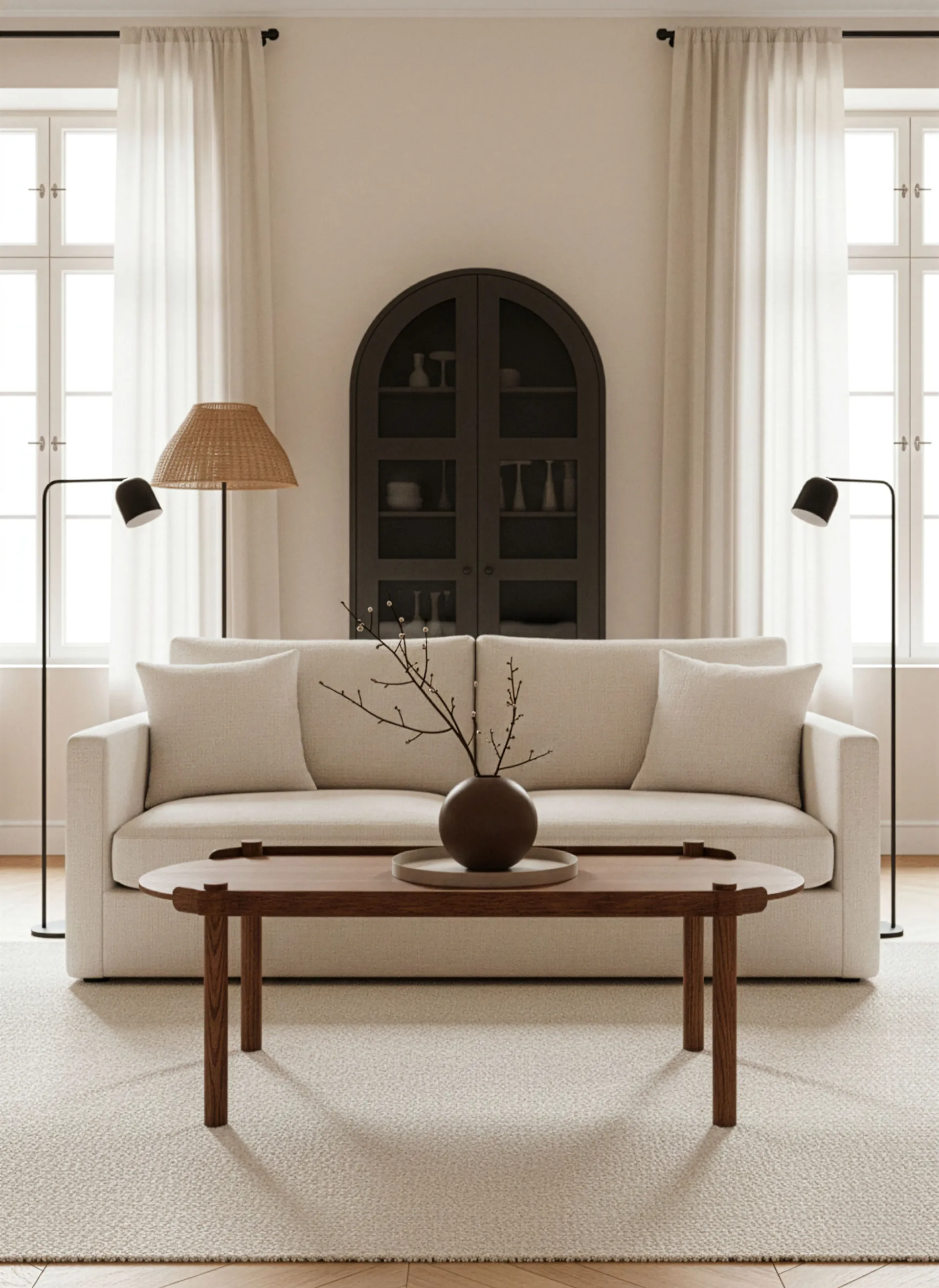 Woody bord 50x105 cm, Mørkbejdset eg Cooee Design
