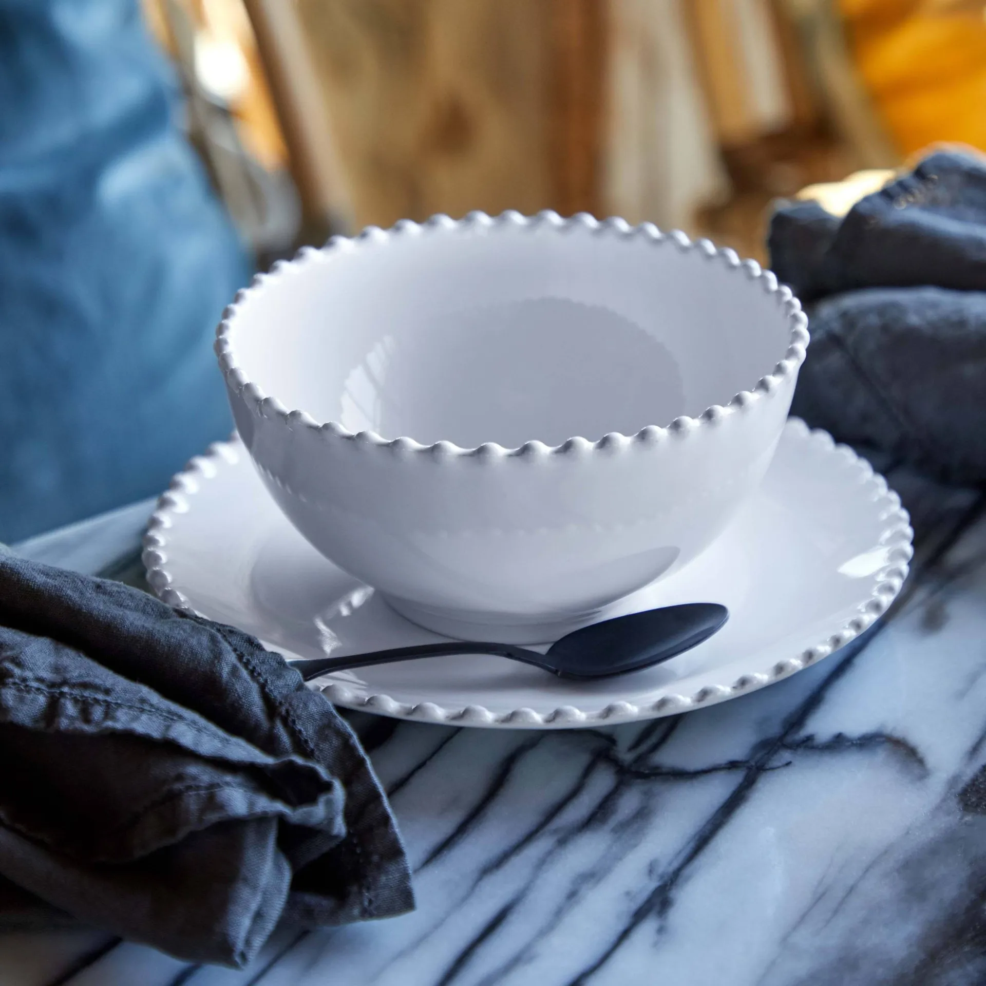 Pearl skål, Hvid, Ø17 cm Costa Nova