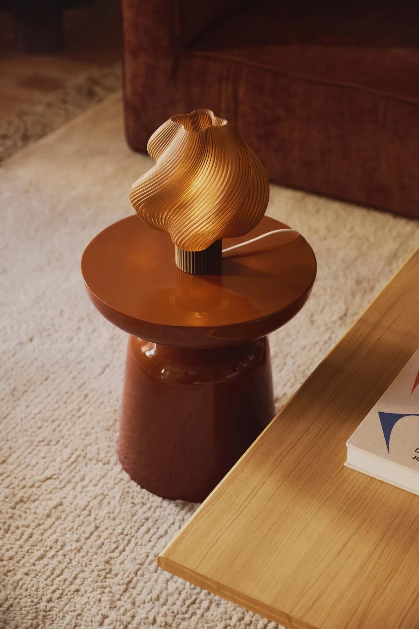 Soft Serve bordlampe, Caramel, Regular, 26 cm Crème Atelier
