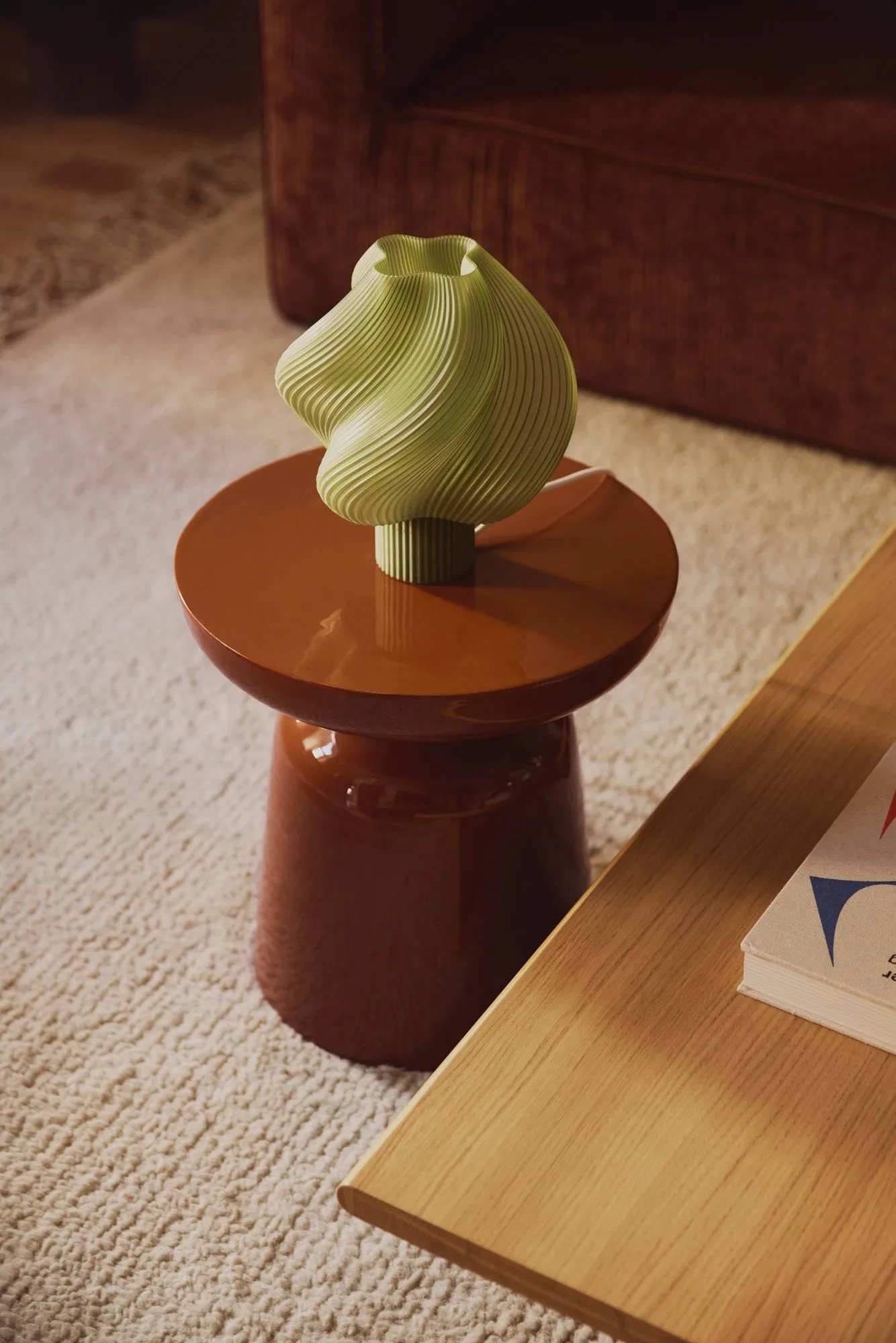 Soft Serve bordlampe, Olive Regular tallerken 26 cm Crème Atelier