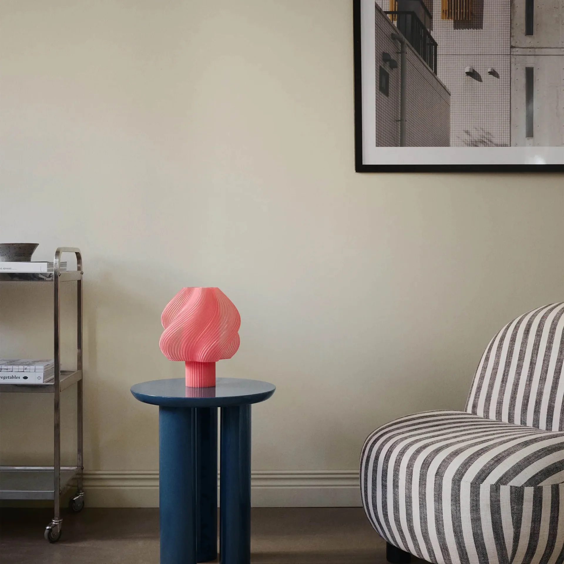 Soft Serve bordlampe, Peach sorbet, Regular, 26 cm Crème Atelier