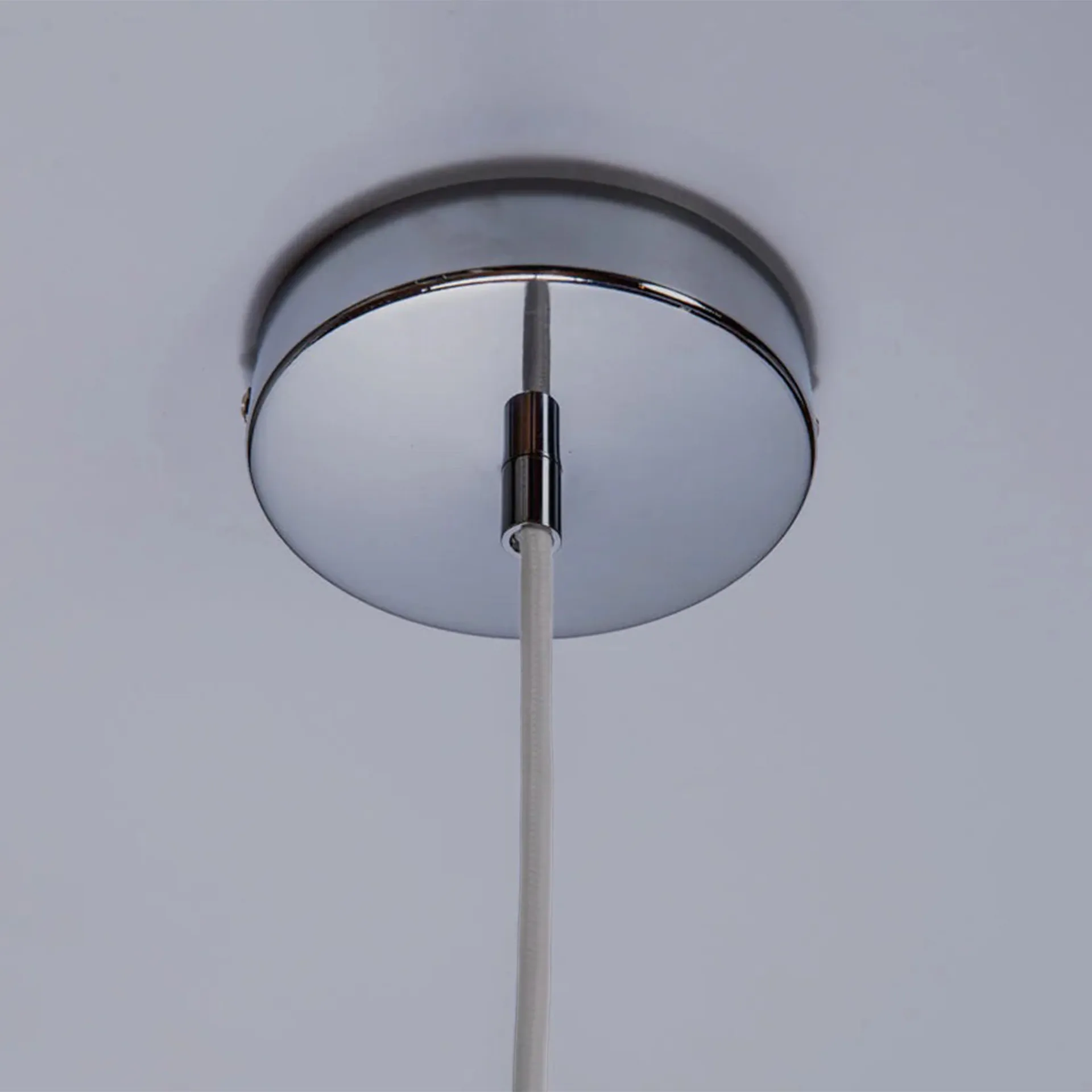 Soft Serve pendel, White-chrome, 02, 25 cm Crème Atelier