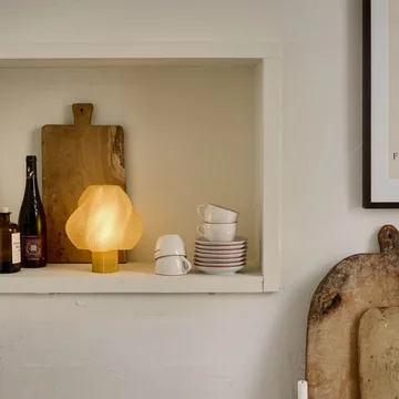 Soft Serve portabel bordlampe - Limoncello sorbet, 23 cm - Crème Atelier