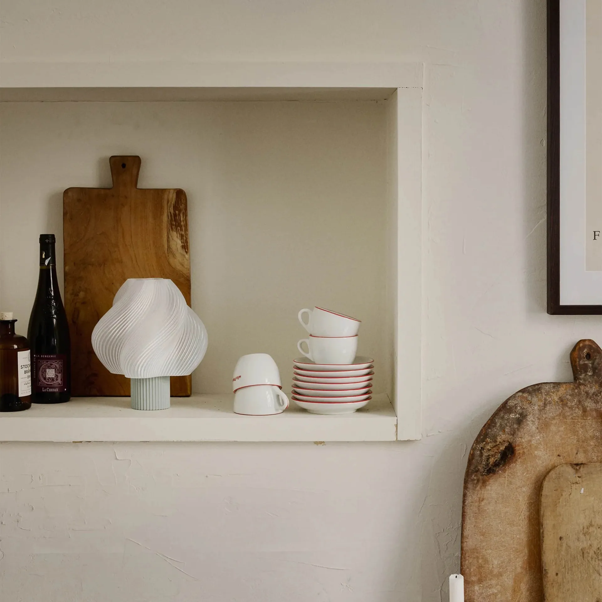 Soft Serve portabel bordlampe, Matcha, 23 cm Crème Atelier