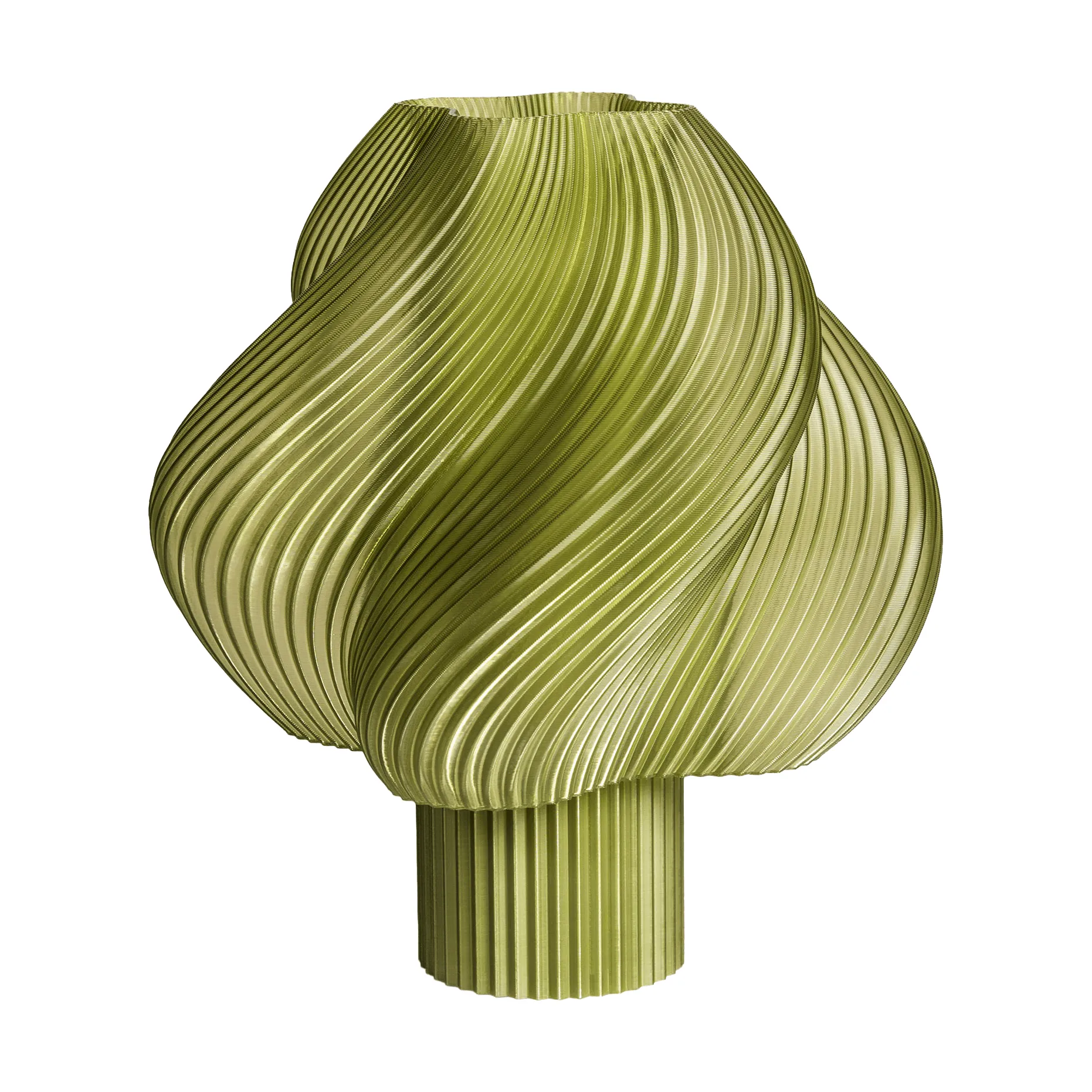 Soft Serve portabel bordlampe, Olive, 23 cm Crème Atelier