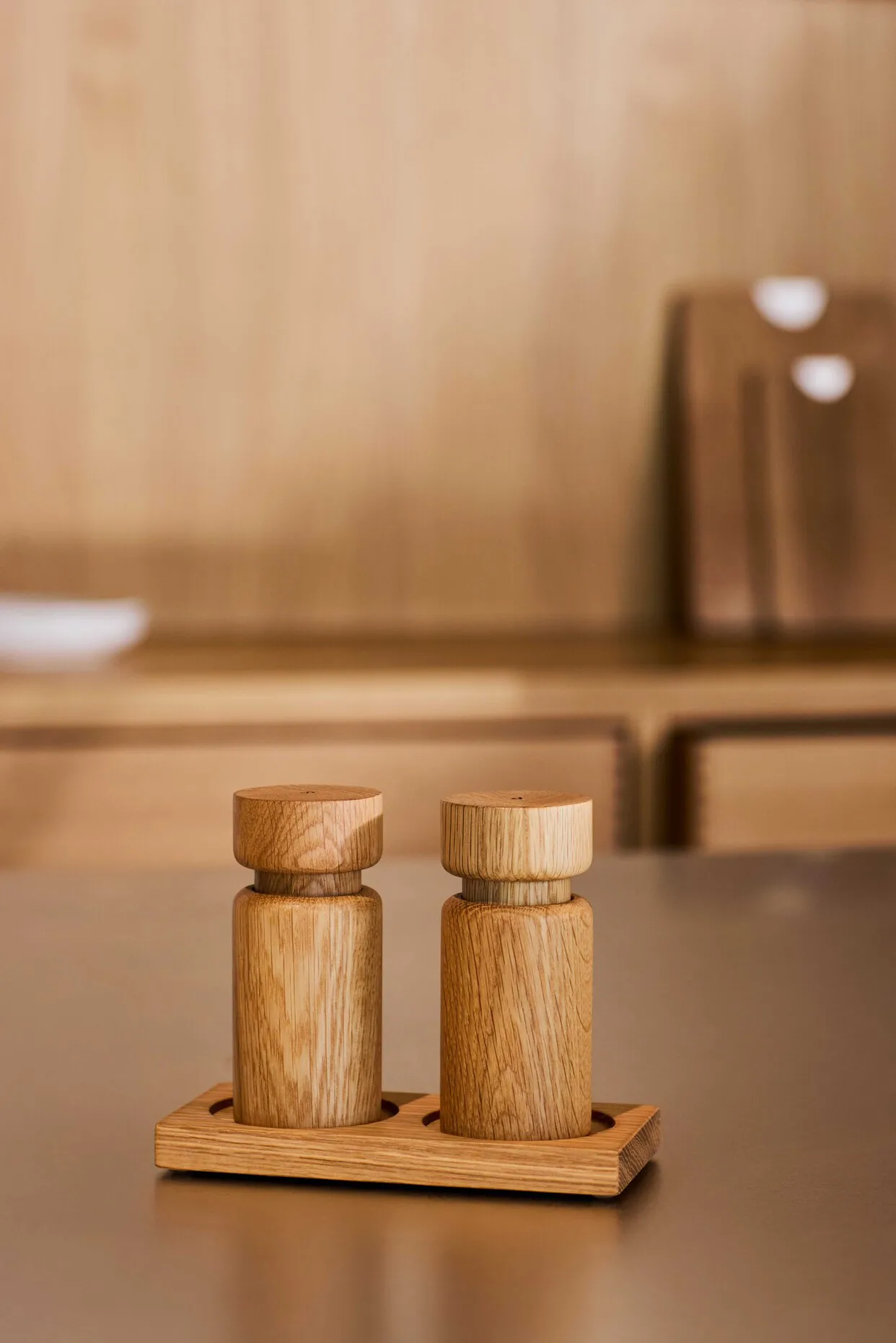 Helsinki salt- og peberkværnsæt, Oak, mini, 2 dele Crushgrind