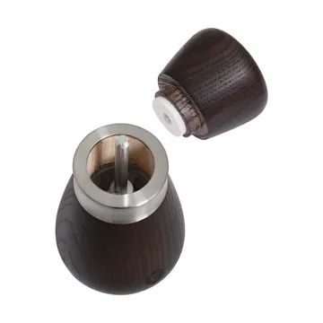 Kyoto krydderikværn - Brown glaze, FSC ash, 10 cm - Crushgrind