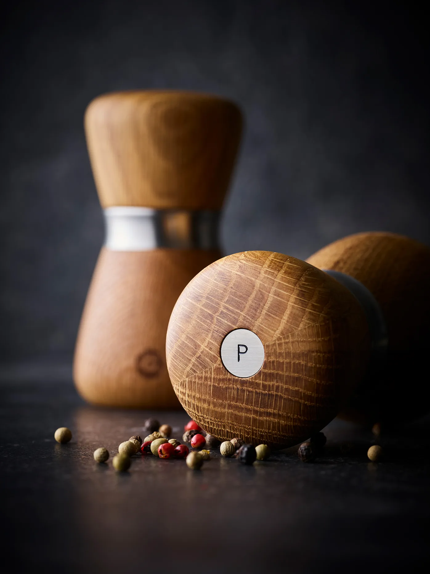 Kyoto krydderikværn, Natural, FSC oak, 10 cm Crushgrind