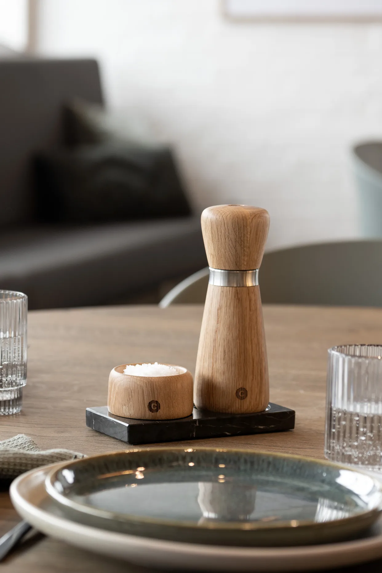 Kyoto krydderikværn, Natural, FSC oak, 17 cm Crushgrind
