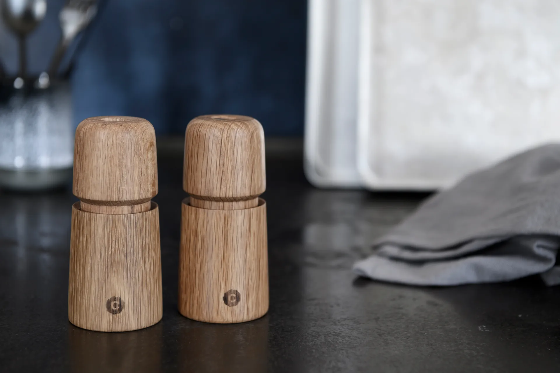 Stockholm krydderikværn, Natural, FSC oak, 11 cm Crushgrind