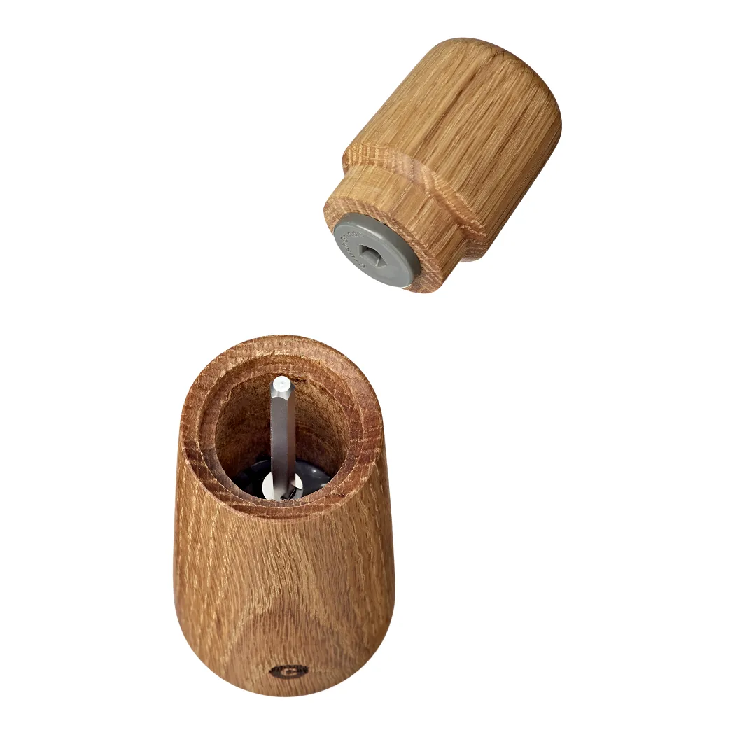 Stockholm krydderikværn, Natural, FSC oak, 17 cm Crushgrind