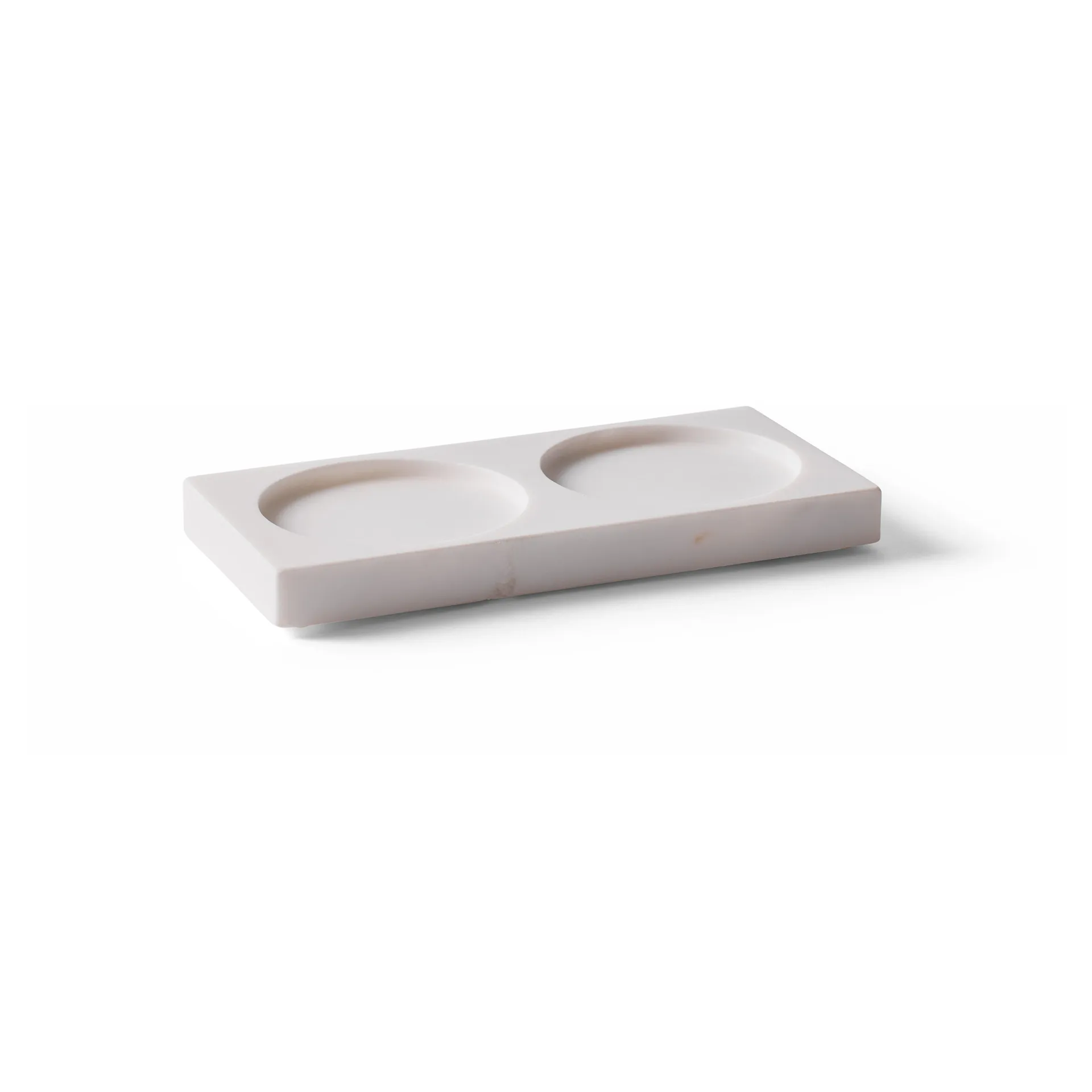 Tabletopper krydderikværnstativ, White marble Crushgrind