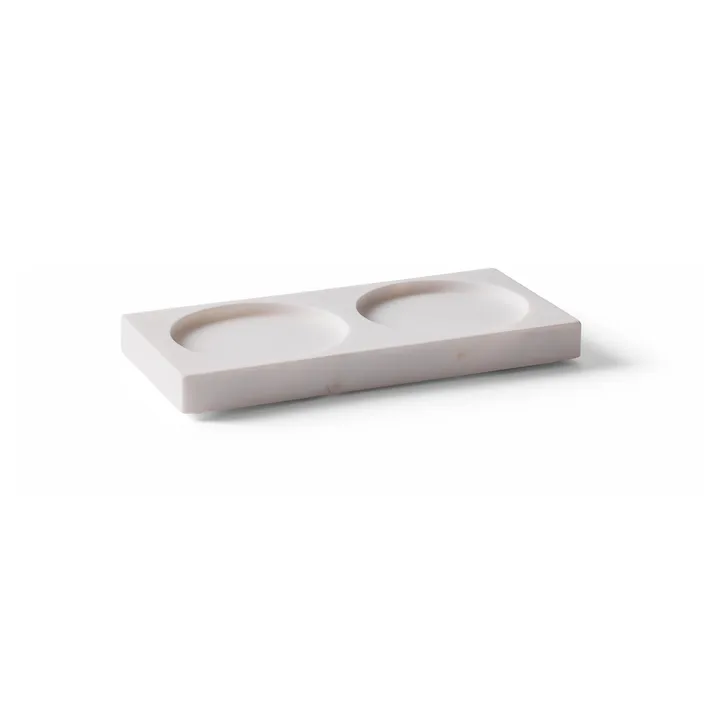 Tabletopper krydderikværnstativ - White marble - Crushgrind