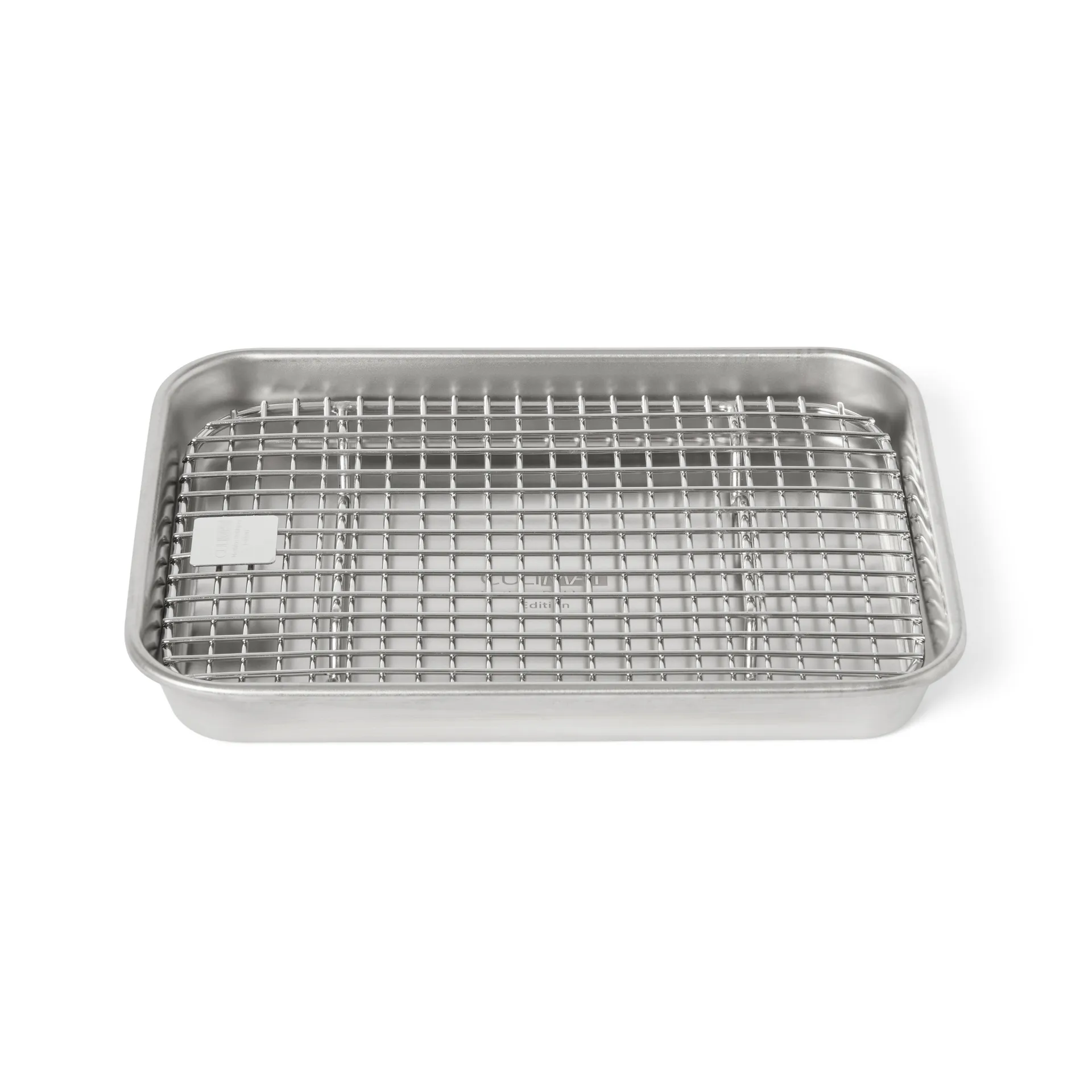 Culimat Culimat gastro fad med afkølingsrist Rustfrit stål, 18x14x2,5 cm