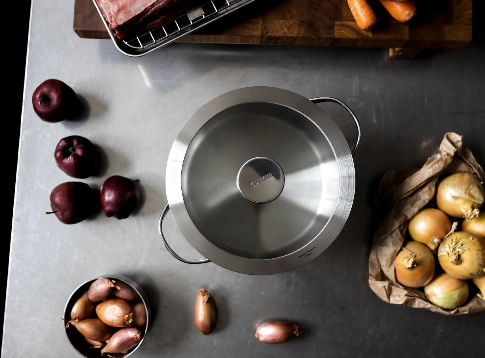 Culimat gryde, Rustfrit stål, glaslåg, 3 L Culimat