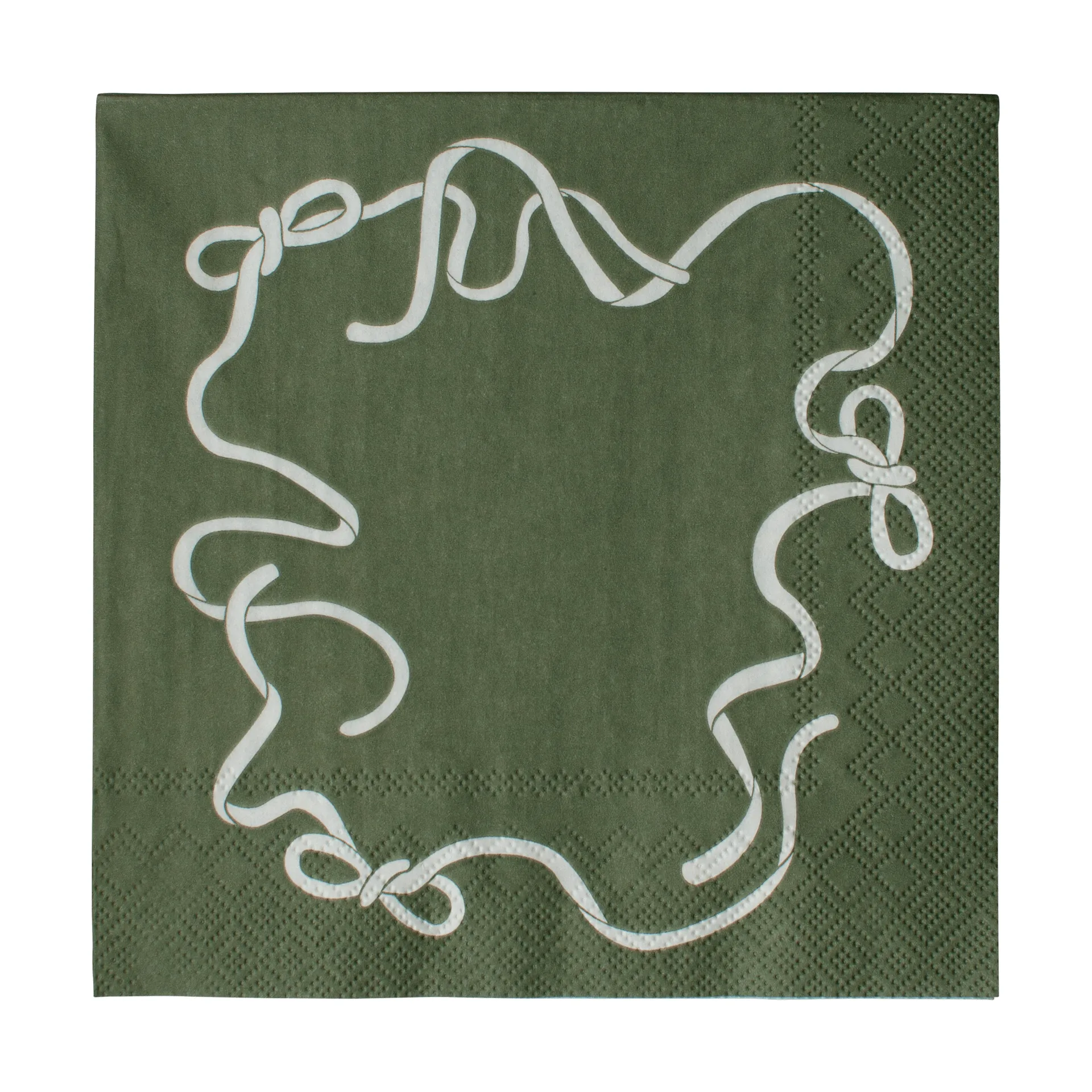 Bow papirserviet 33x33 cm, Green DBKD