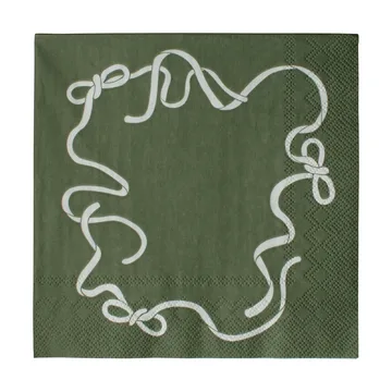 Bow papirserviet 33x33 cm - Green - DBKD