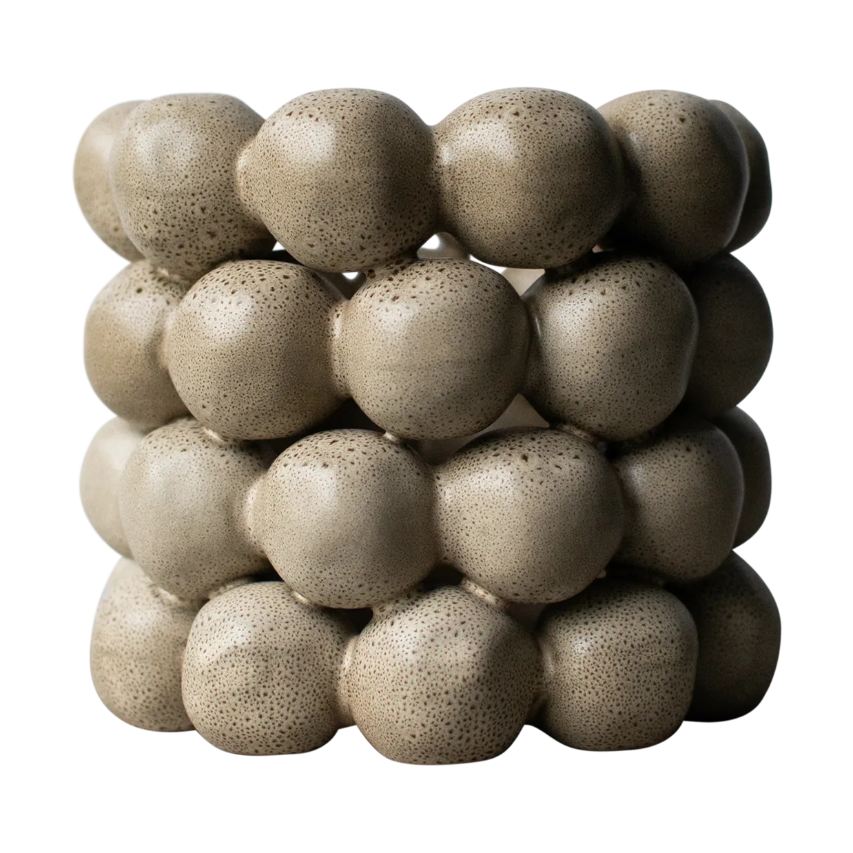 Bright fyrfadsstage Ø17 cm, Beige DBKD