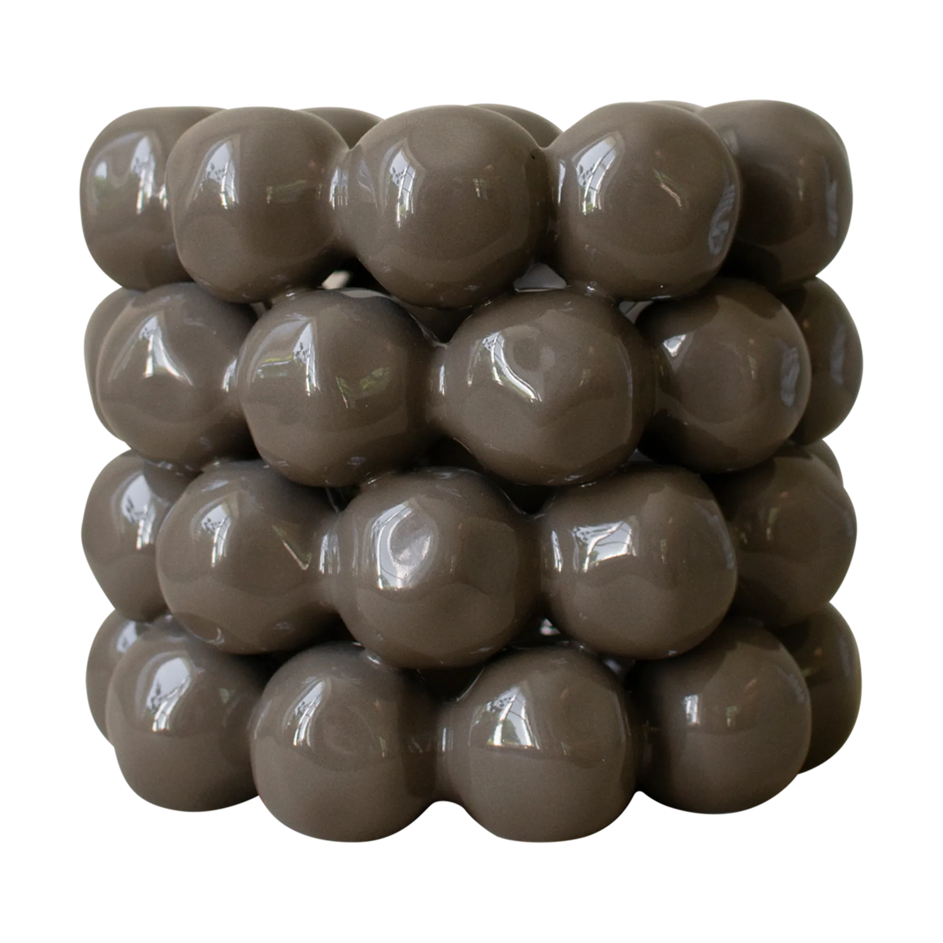 Bright fyrfadsstage Ø17 cm, Shiny dust DBKD