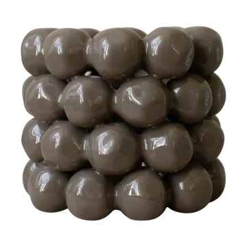 Bright fyrfadsstage Ø17 cm - Shiny dust - DBKD