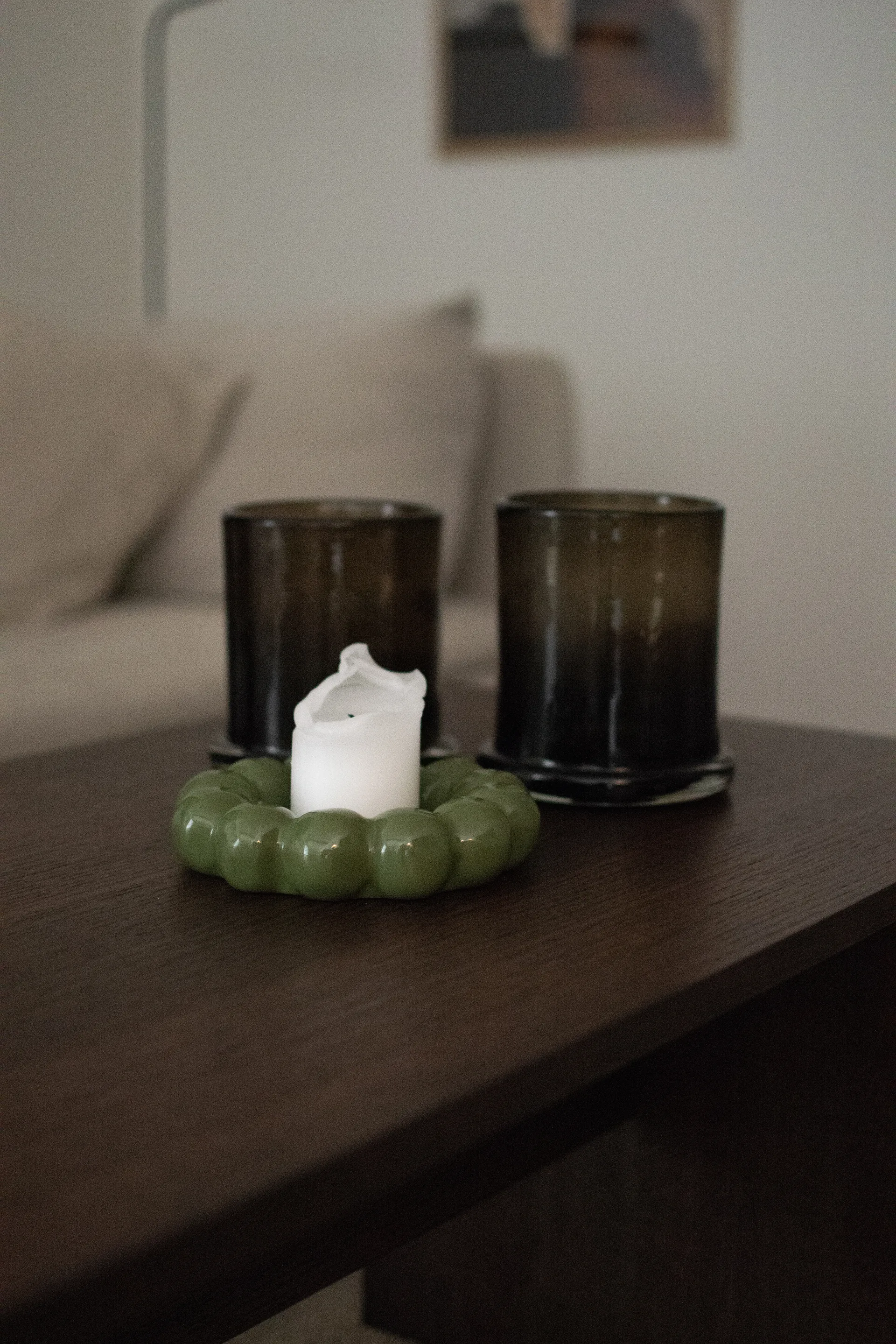 Bright lysfad Ø17 cm, Shiny green DBKD