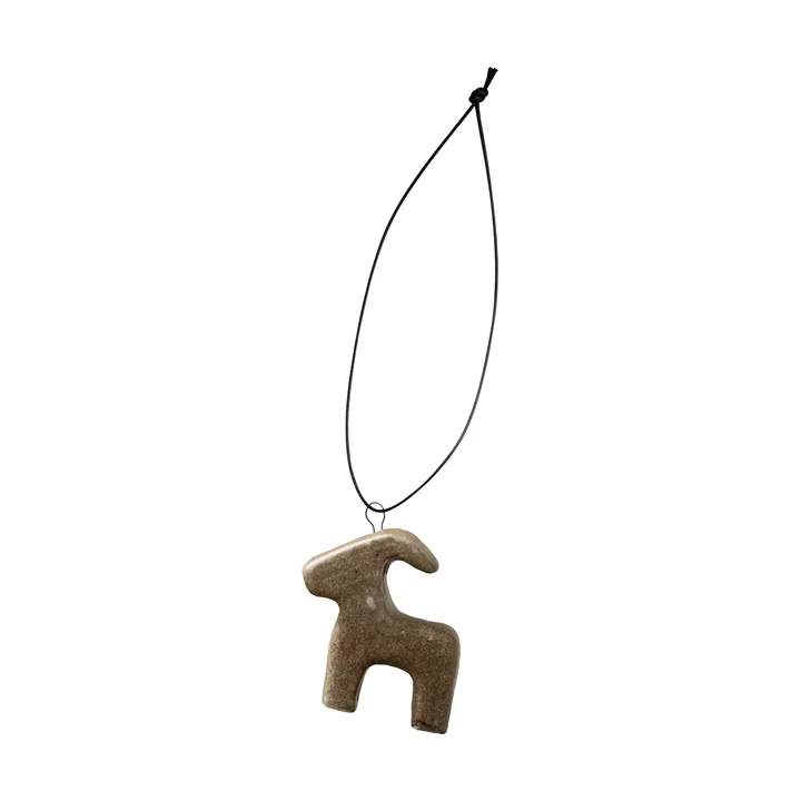 Bruse dekorationsophæng - Beige, 4x3,5 cm - DBKD