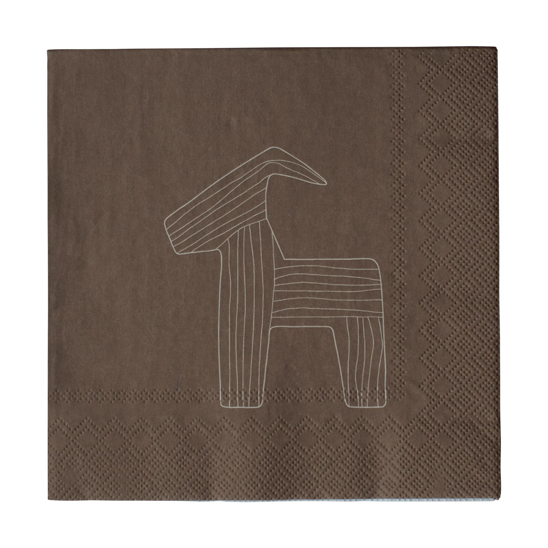 Bruse papirserviet 33x33 cm 20-pak, Brown DBKD