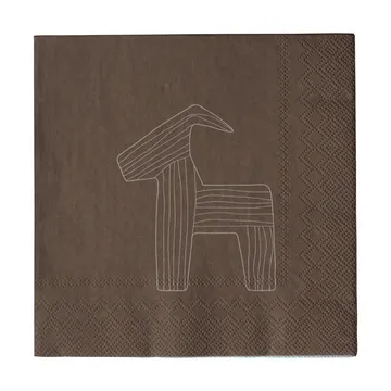 Bruse papirserviet 33x33 cm 20-pak - Brown - DBKD