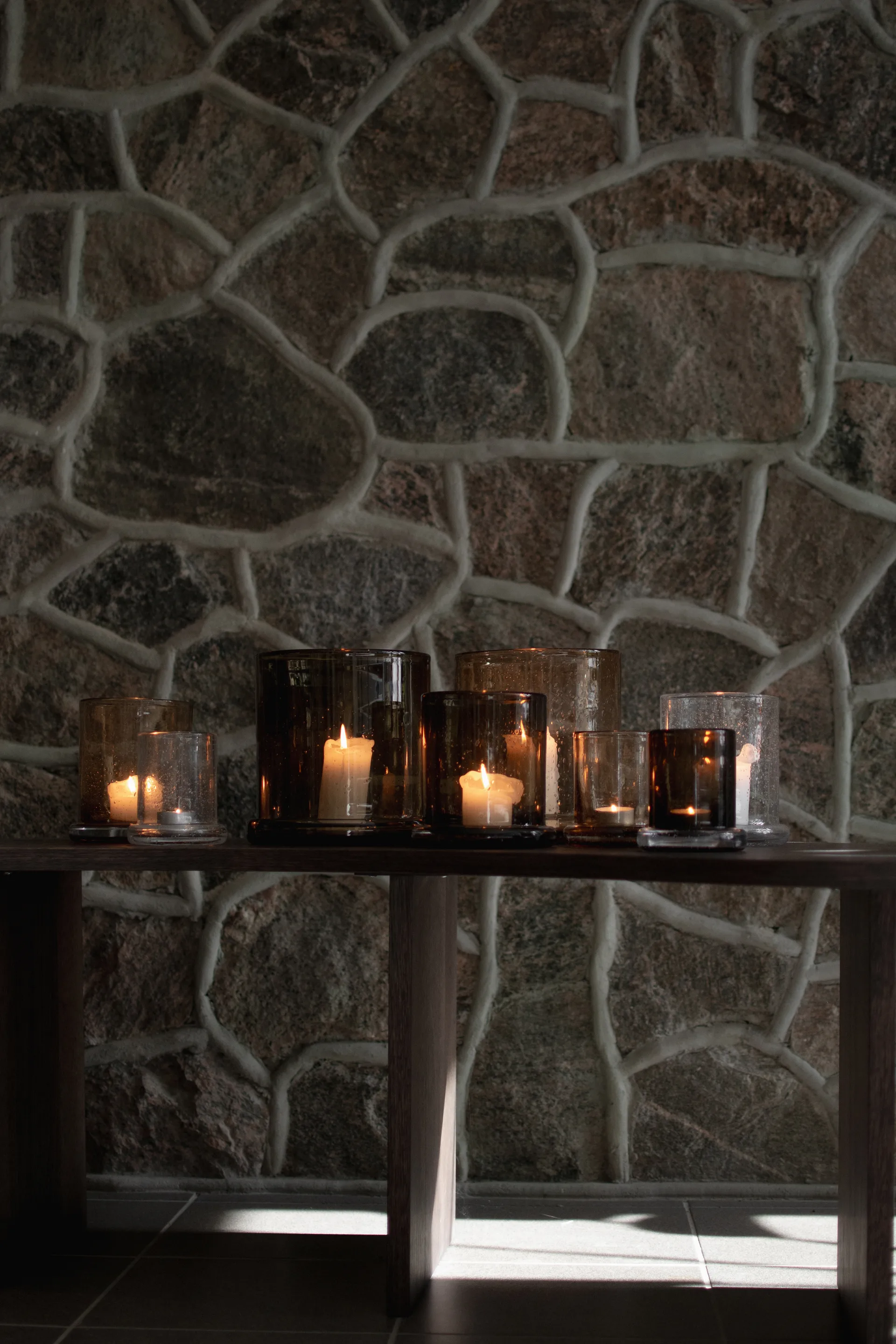 Bubble fyrfadsstage Ø14 cm, Rust DBKD