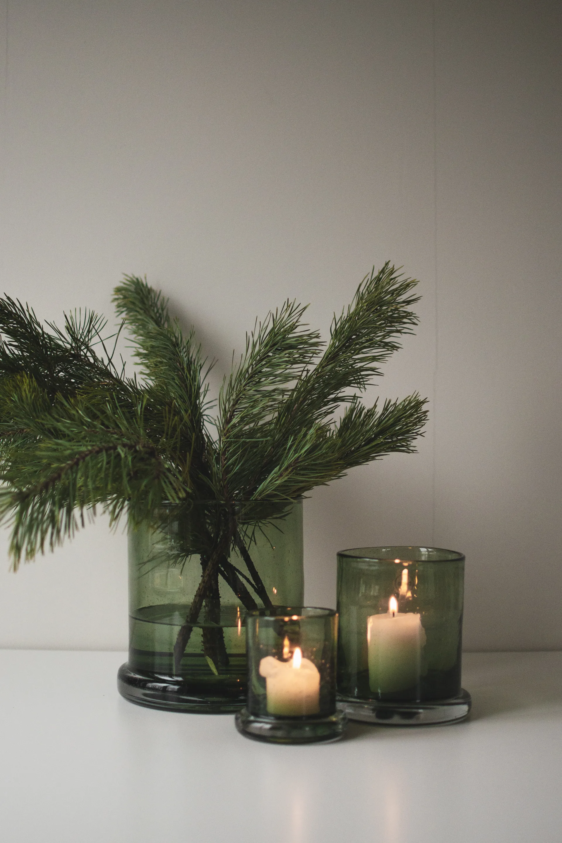 Bubble fyrfadsstage Ø20 cm, Green DBKD