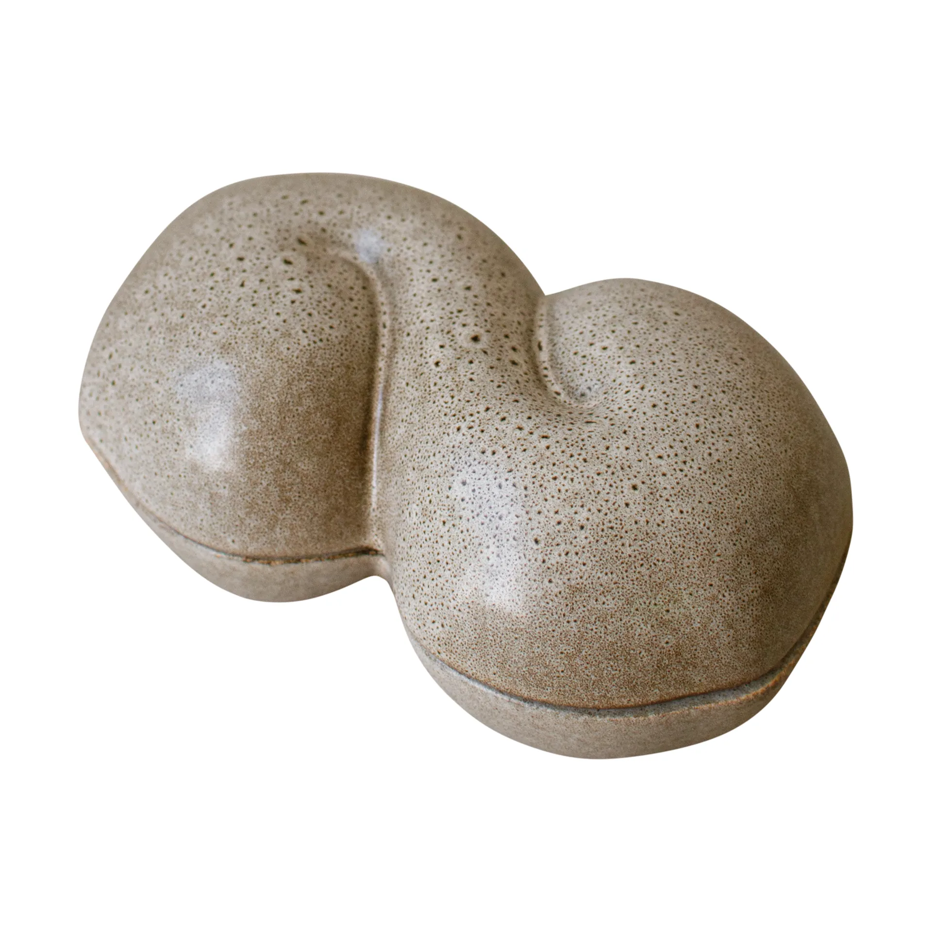 Bun skål med låg 11x18 cm, Beige DBKD