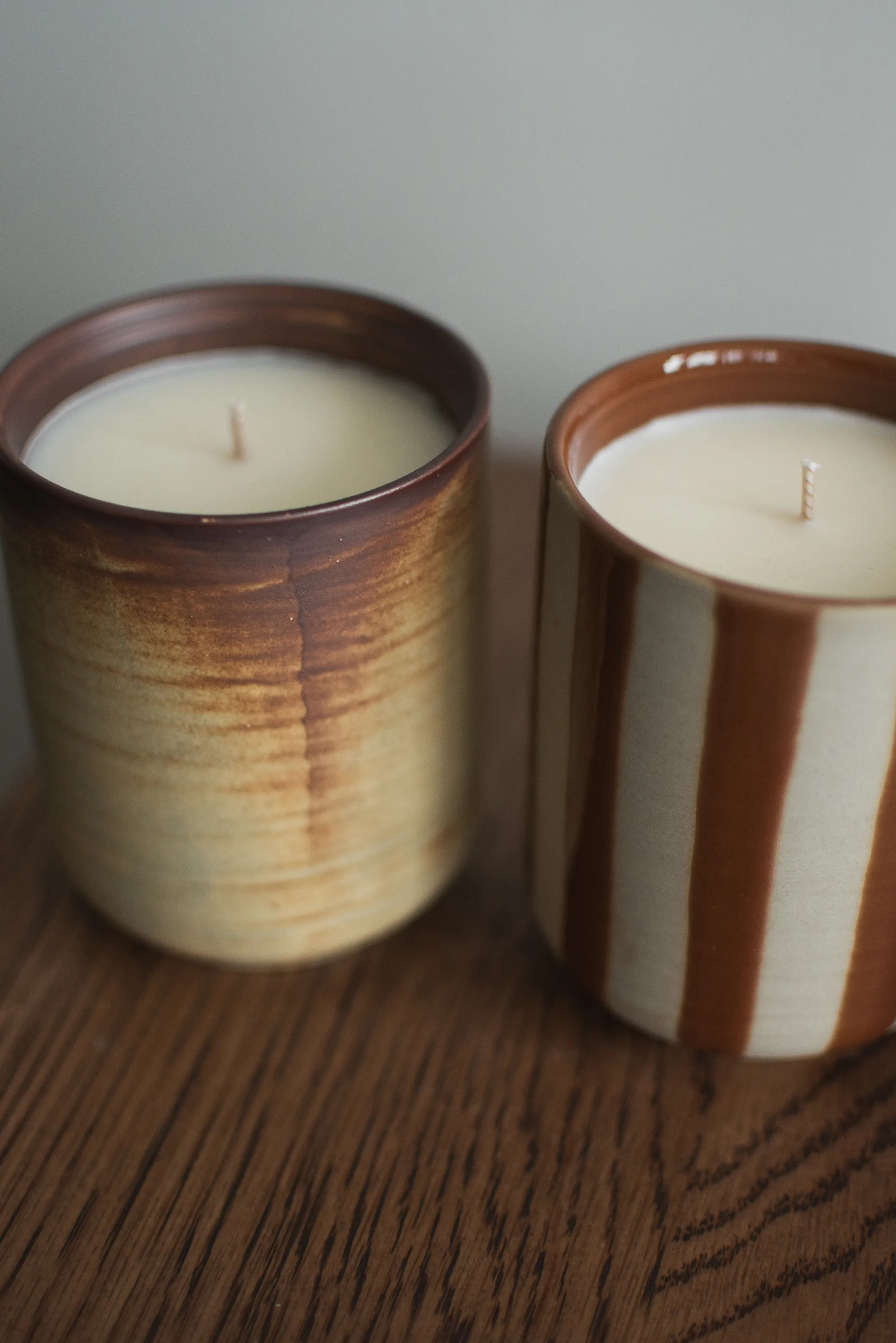 Burn duftlys 60 h, Creme-brown DBKD