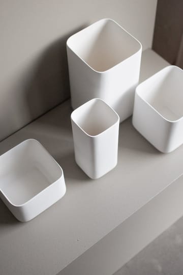 Cube vase 20 cm - Matte white - DBKD