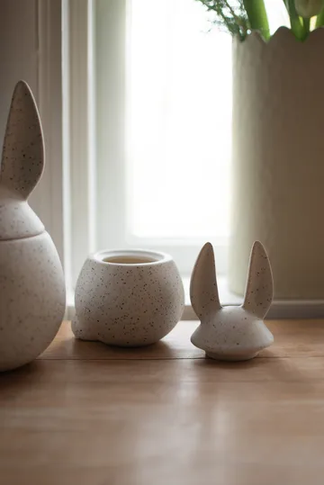 DBKD Eating rabbit skål lille - White dot - DBKD