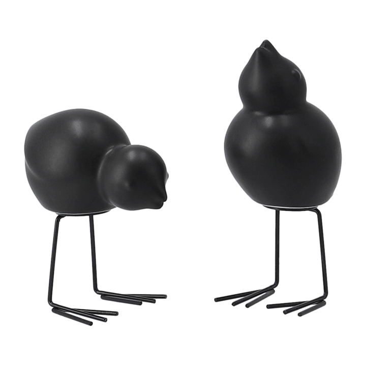 DBKD Swedish Birds påskedekoration 2-pak - Black - DBKD