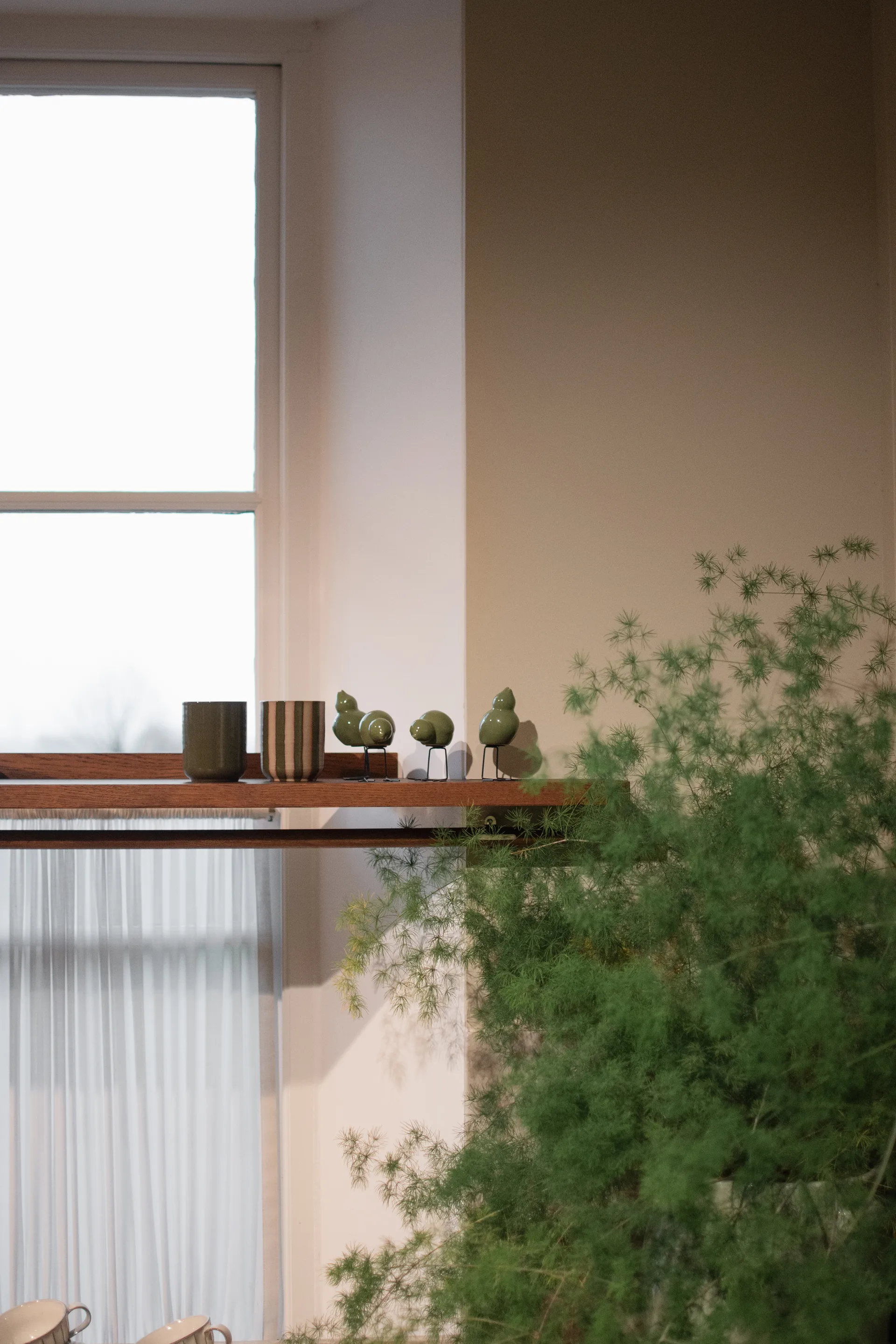 DBKD Swedish Birds påskedekoration 2-pak, Shiny green DBKD