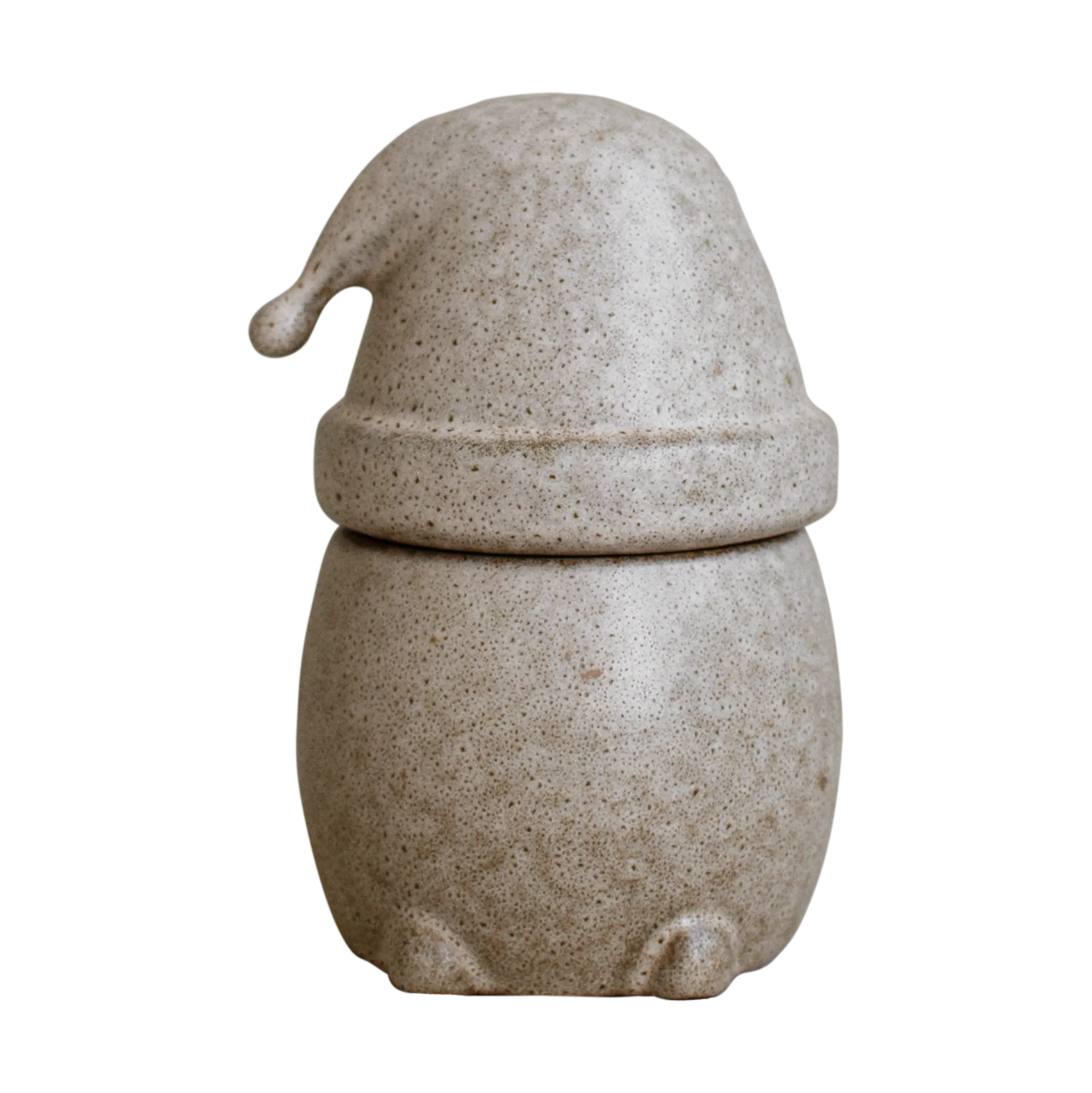 Eating Santa skål med låg lille, Beige DBKD