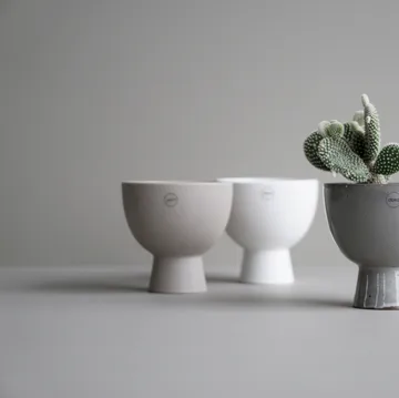 Figure blomsterkrukke Ø15 cm - Stone - DBKD