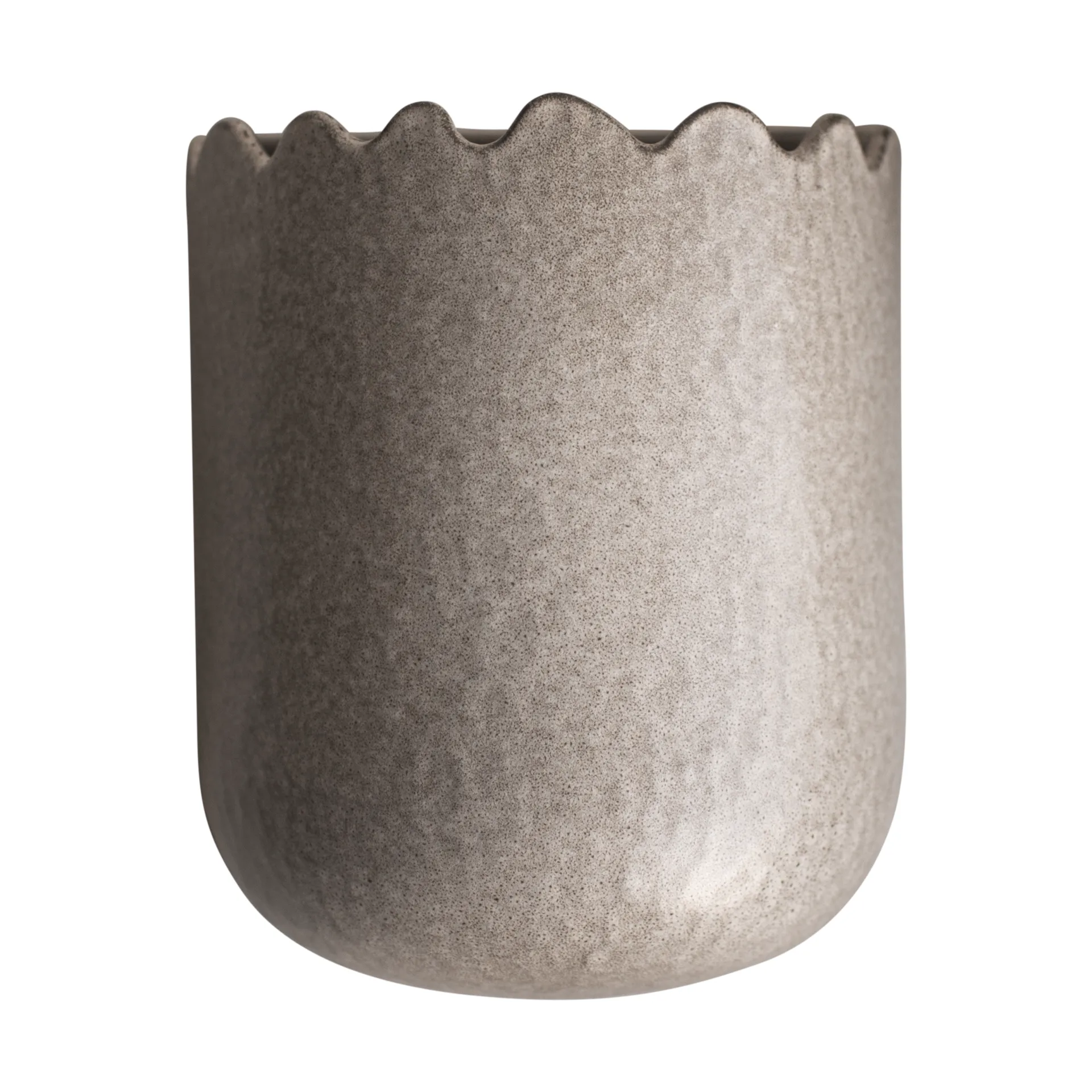 Flowery vægkrukke 19 cm, Beige DBKD