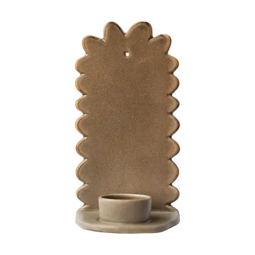 Flowery væglysestage - Beige - DBKD