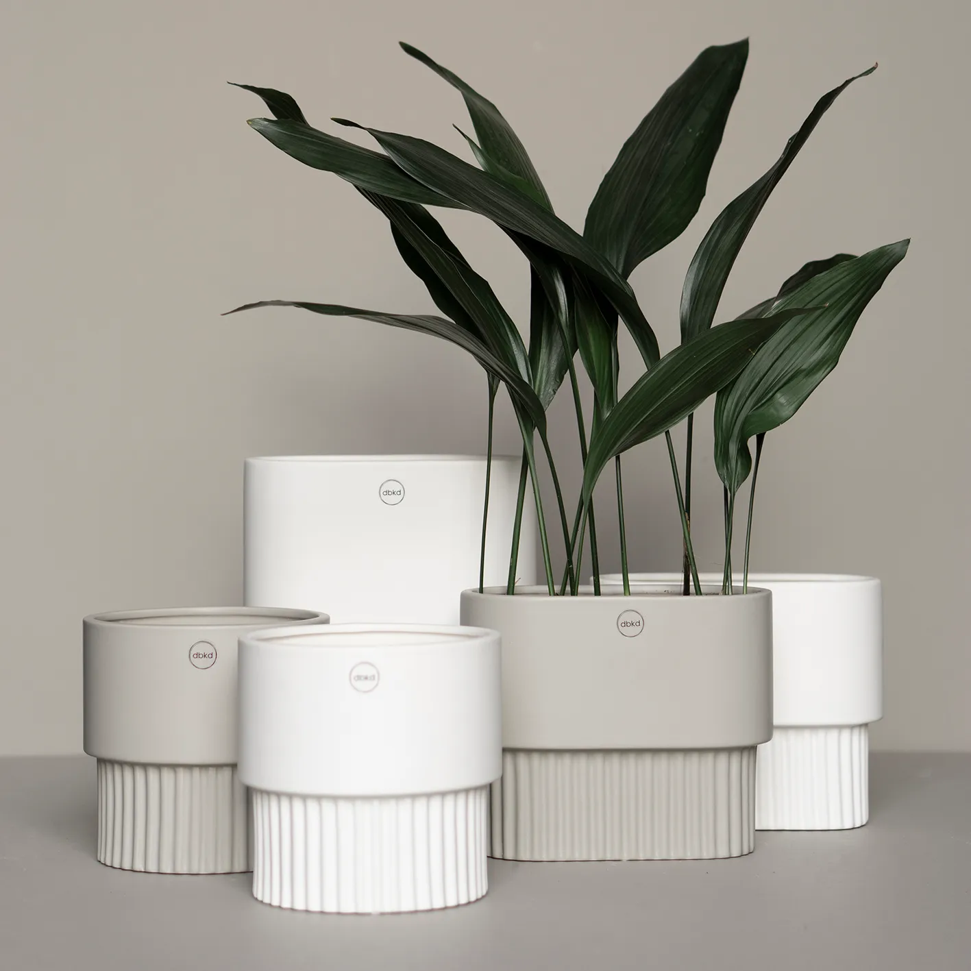 Front krukke oval høj, White DBKD